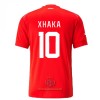 Maglia ufficiale Svizzera Xhaka 10 Casa Mondiali 2022 per Uomo